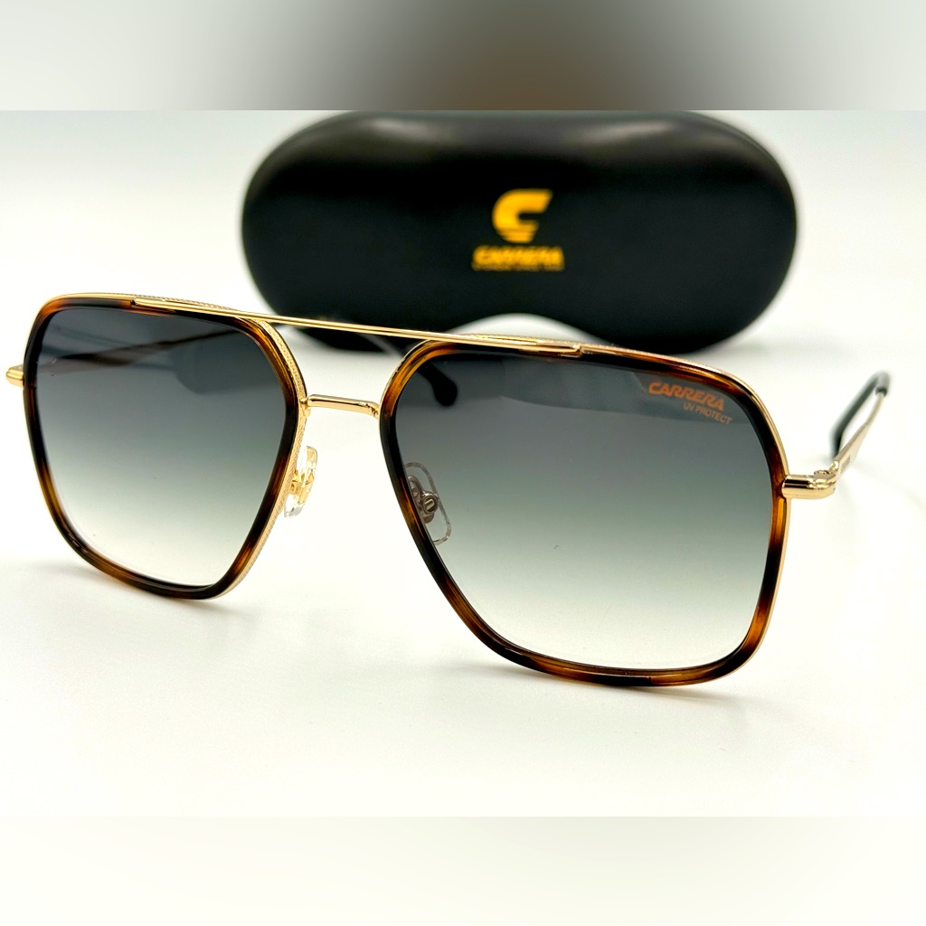 Carrera Aviator Sunglasses 273S Havana Gold With Gradient Grey Lens Brand New